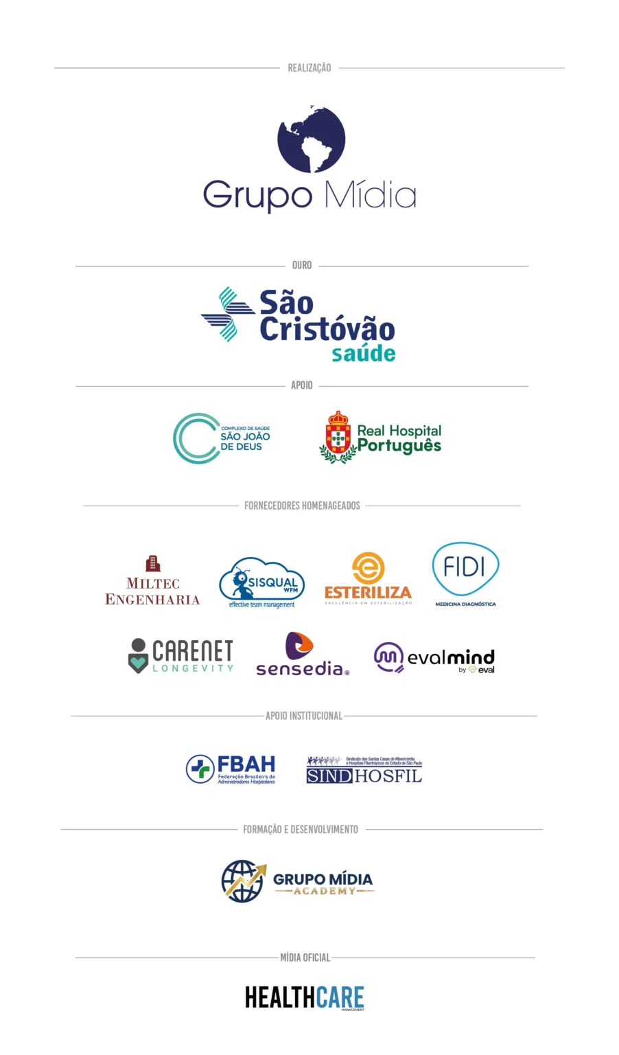 Patrocinadores - Prêmio Gestão Primme 2026