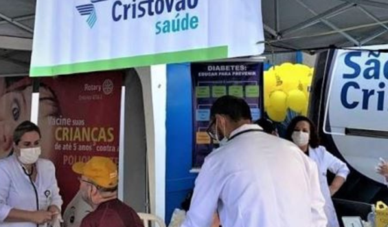 São Cristóvão Saúde apoia ação comunitária em parceria com Rotary Clubes e Secretaria da Saúde